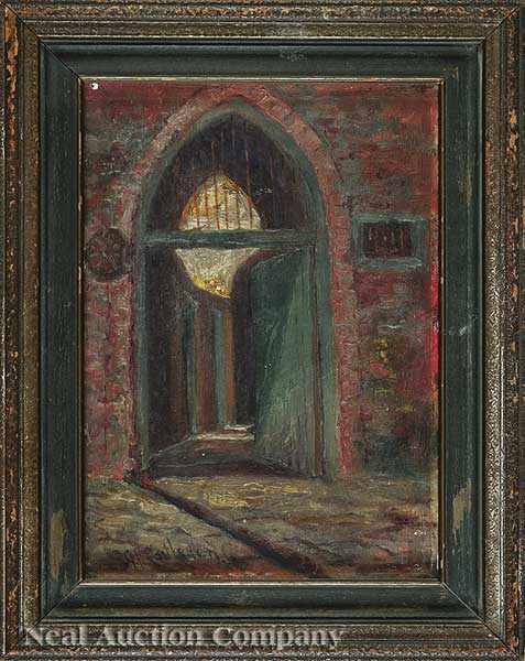 Appraisal: George Frederick Castleden British New Orleans - Old Slave Door