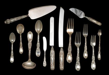 Appraisal: Tiffany Co 'Chrysanthemum' pattern sterling silver flatware service Comprising dinner