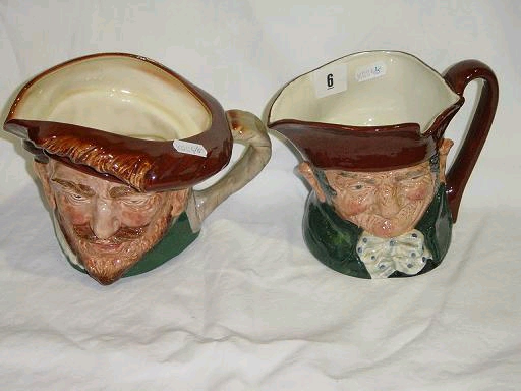 Appraisal: Two large Royal Doulton character jugs Old Charley D and