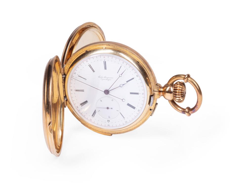 Appraisal: JULES JURGENSEN GOLD HUNTER CASE POCKET WATCHJules Jurgensen kt Yellow