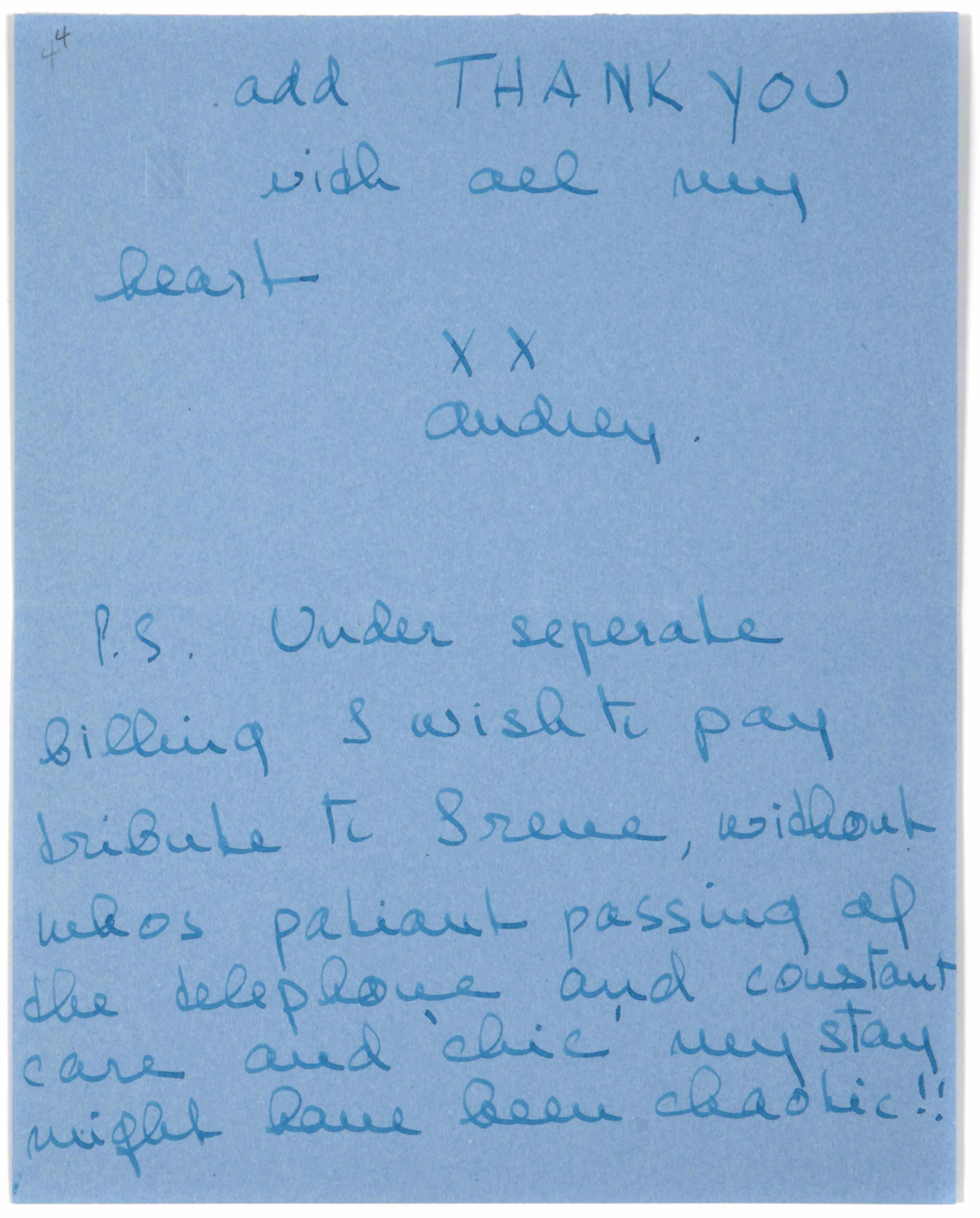 Appraisal: HEPBURN AUDREY - LONG LETTERS TO CUKOR REGARDING ''MY FAIR