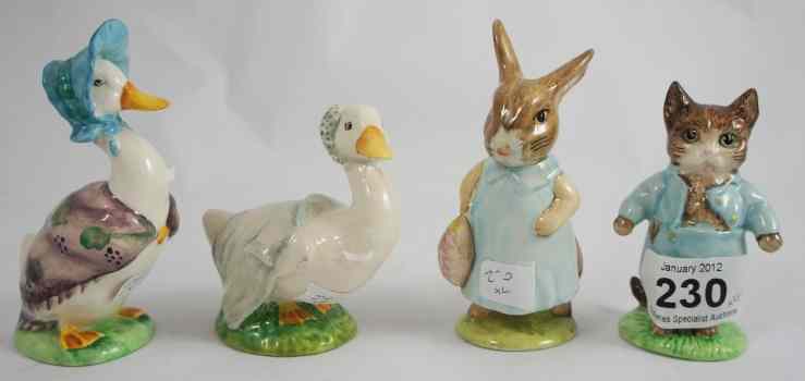 Appraisal: Beswick Beatrix Potter Figures Mrs Flopsy Bunny Jemima Puddle Duck