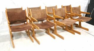 Appraisal: Set Danish Modern Dining Chairs Cantilever for Set Danish Modern