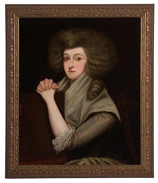 Appraisal: HALF-LENGTH PORTRAIT OF A LADY BY JOHN GORDON English or