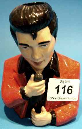 Appraisal: Bairstow Manor Pottery Toby Jug of Elvis Presley The King