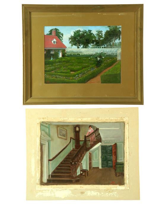 Appraisal: TWO VIEWS OF MOUNT VERNON BY JOHN WARD DUNSMORE MICHIGAN