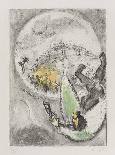 Appraisal: MARC CHAGALL D livrance de J rusalem Etching and aquatint