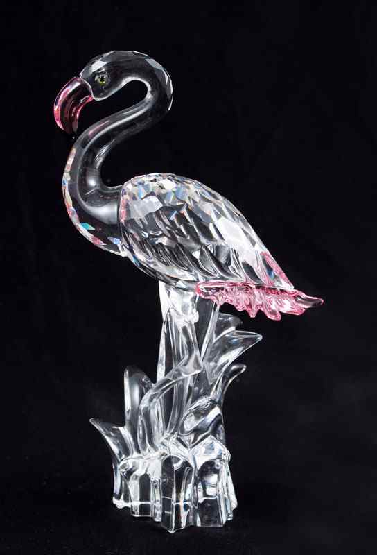 Appraisal: SWAROVSKI CRYSTAL FLAMINGO G Stamey issued CONDITION No box or