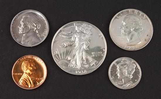 Appraisal: United States Proof Set Estimate - Coin grades reflect our