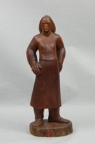 Appraisal: Sol A Bauer American b Slavic Woman A tall wood