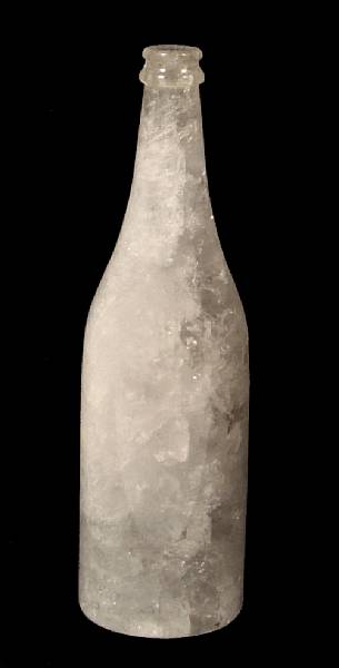 Appraisal: A carved rock crystal bottle height in diameter in