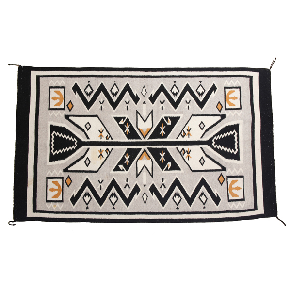 Appraisal: th Century Navajo Indian woven wool blanket H x W