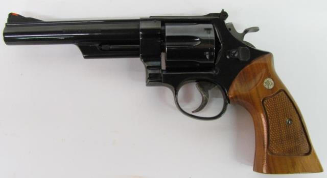 Appraisal: Smith Wesson model - long colt blued gun barrel checkered