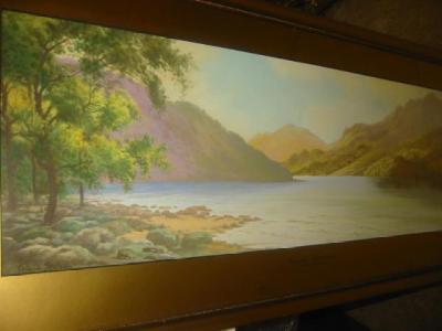 Appraisal: ROWLAND STEAD Thirlmere looking North signed inscribed verso x gilt