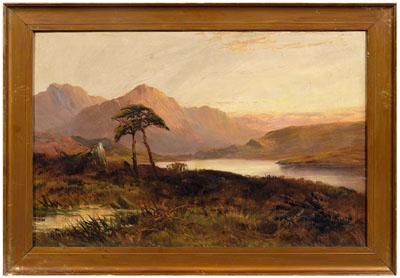 Appraisal: Francis Jamieson alias painting Scottish Loch titled verso quot Loch