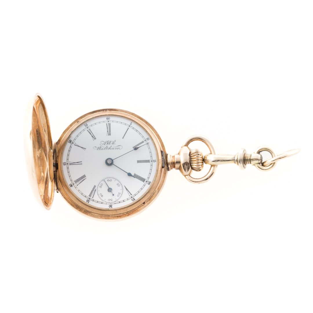 Appraisal: A Lady's K Waltham Pocket Watch with Hunter Case K