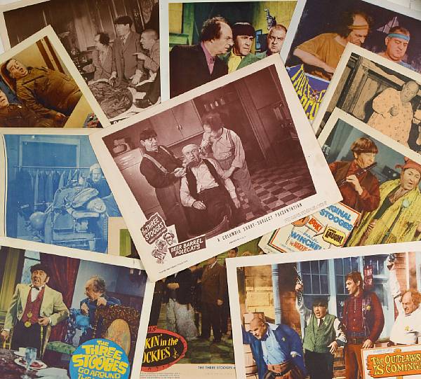 Appraisal: A Three Stooges huge collection of lobby cards s- s