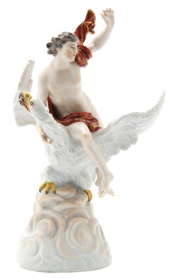 Appraisal: A Meissen Porcelain Figural Group depicting a figure on an