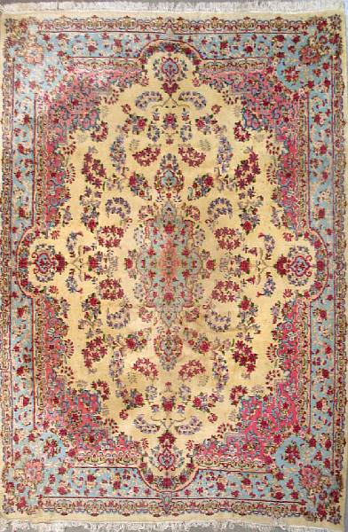 Appraisal: A Kerman carpet size approximately ft in x ft in