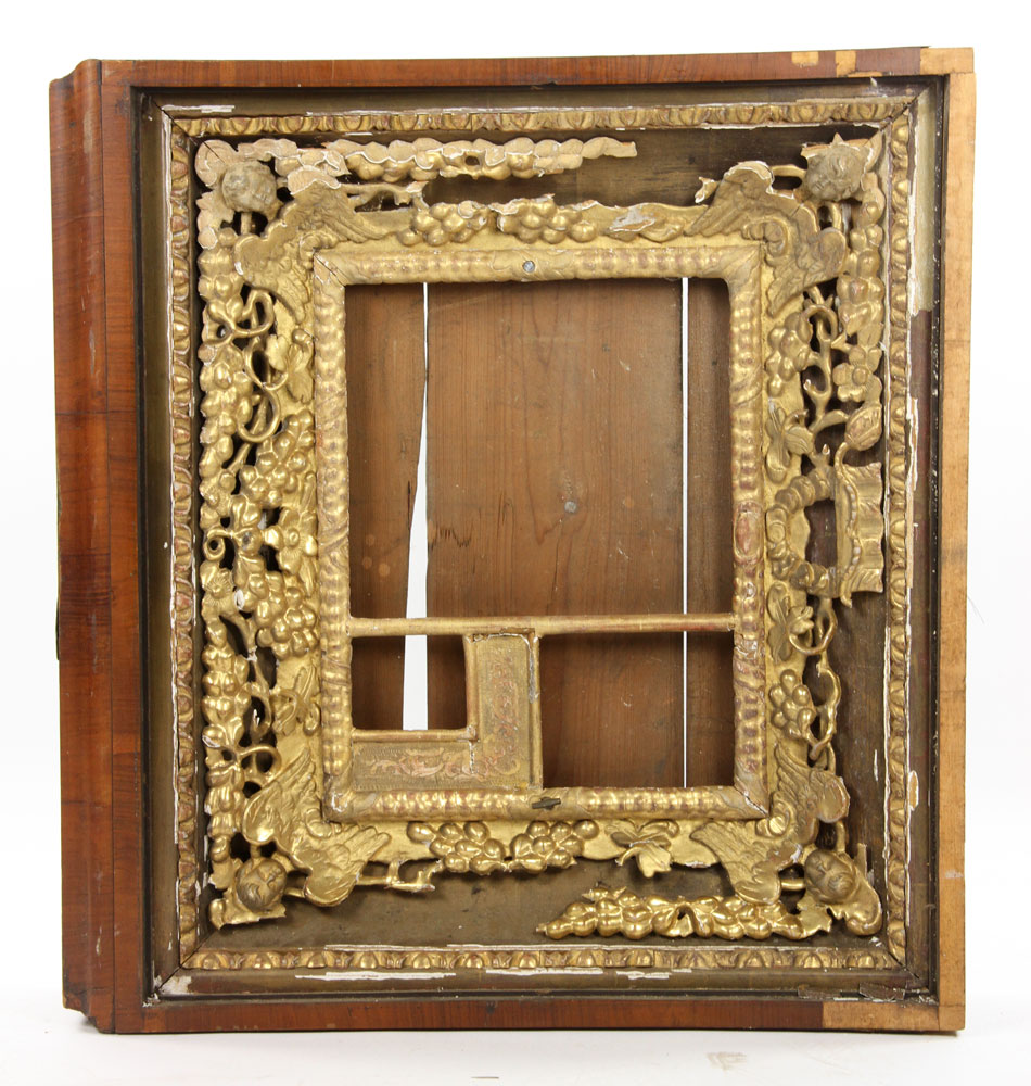 Appraisal: - th th C Russian Gilt Wood Shadowbox Frame th