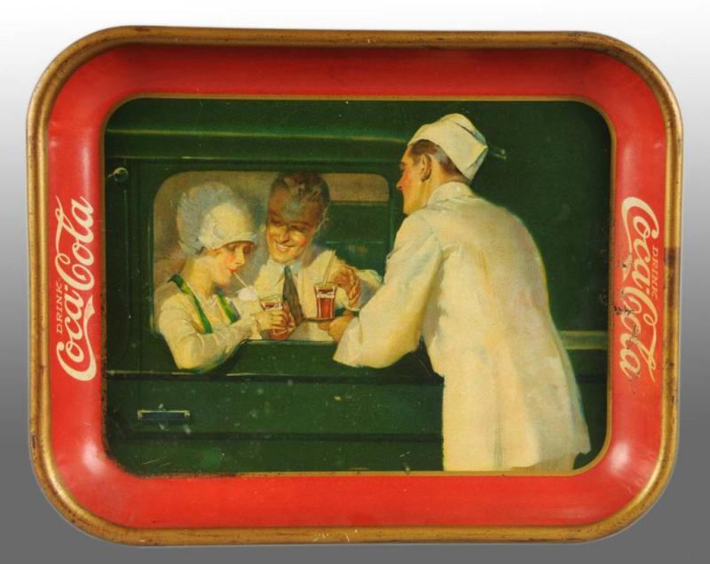 Appraisal: Coca-Cola Serving Tray Description Some medium surface rust medium wear