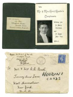 Appraisal: Houdini Harry Houdini Newgate Prison Merry Christmas and Happy New