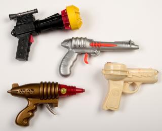 Appraisal: Group of Four Vintage Plastic Toy Ray Guns Group of