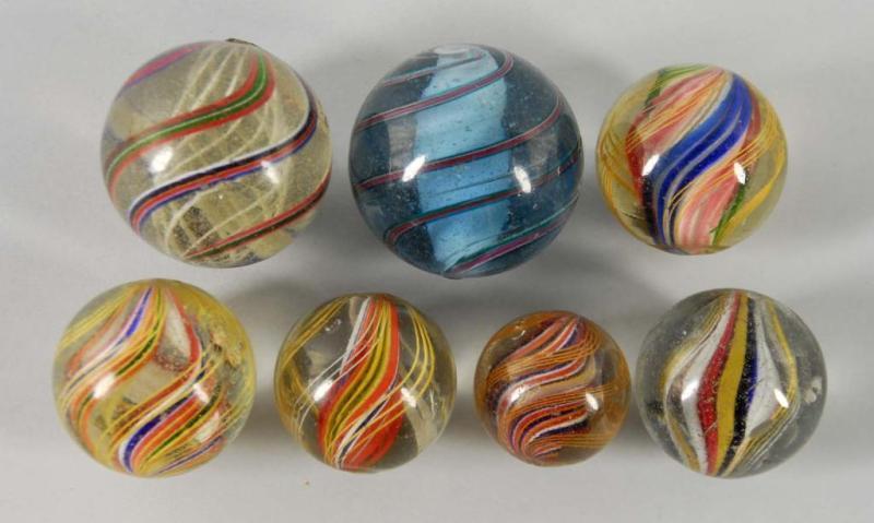 Appraisal: Lot of Swirl Marbles Description All have original surface Condition