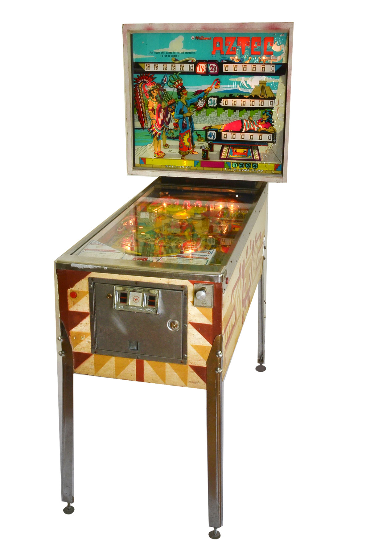 Appraisal: VINTAGE WILLIAMS AZTEC PINBALL MACHINE Limited production Aztec pinball machine