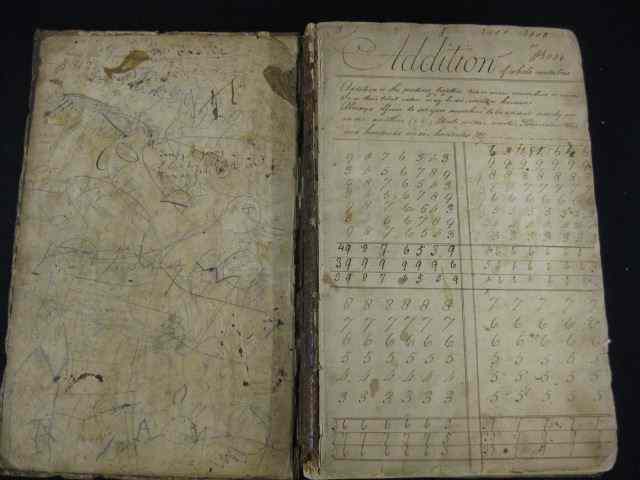 Appraisal: th Century North Carolina Schoolmaster'sbook all handwritten with land transfers