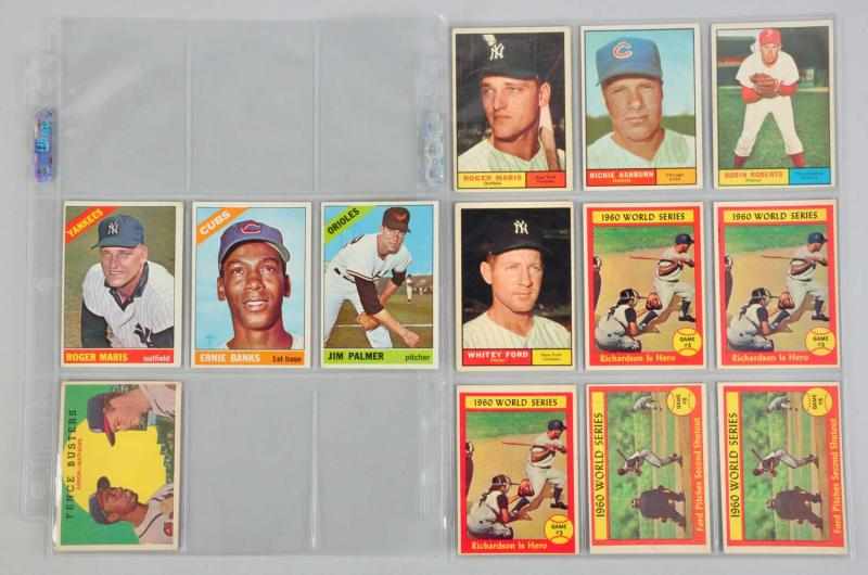 Appraisal: Lot of Topps s Baseball Cards Description Includes many HOFers