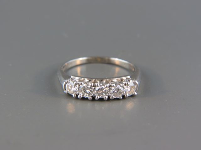 Appraisal: Diamond Platinum Band round diamonds totaling carat high grade with