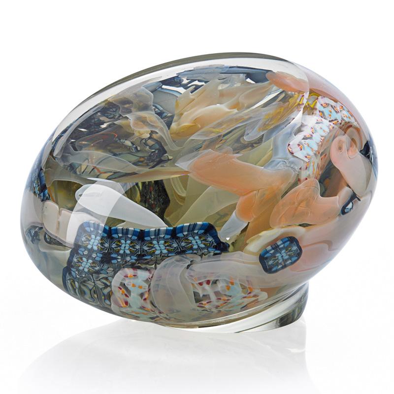 Appraisal: RICHARD RITTER Glass sculpture Triolet series Condition Report Excellent condition