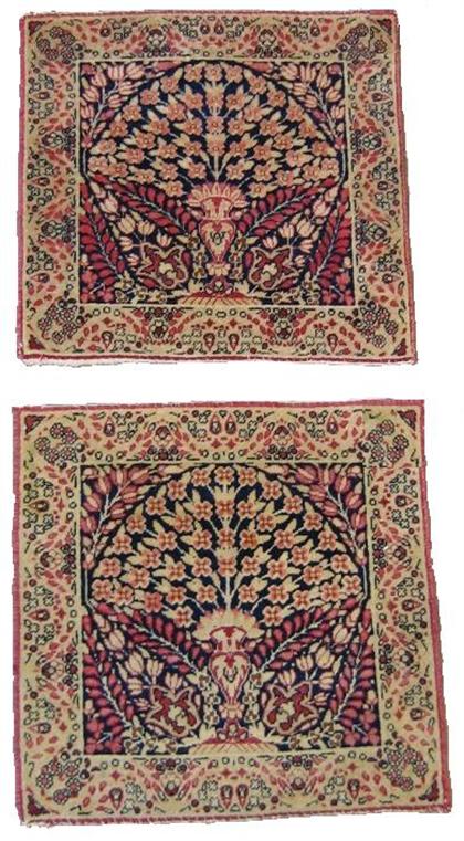 Appraisal: Pair of Laver Kerman mats southeast persia circa late th