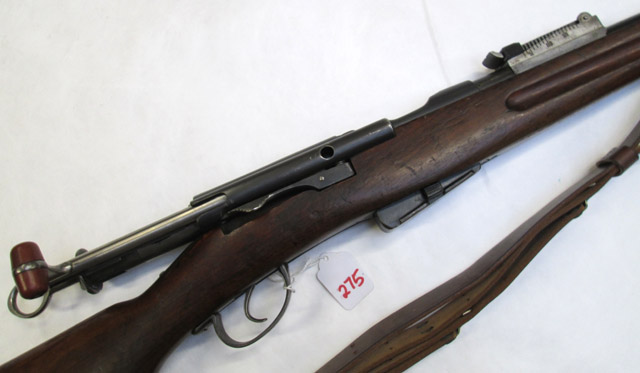 Appraisal: SPORTERIZED SCHMIDT RUBIN MODEL STRAIGHT PULL BOLT ACTION RIFLE Winchester