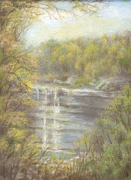 Appraisal: AMERICAN SCHOOL TH CENTURY x Kaaterskill Falls Oil on panel