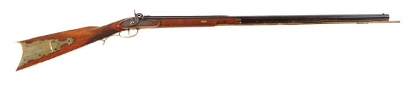 Appraisal: HOUGHTON PERCUSSION HALF-STOCK RIFLE Cal octagonal bbl marked H W