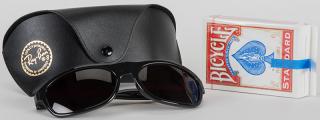 Appraisal: A Set of Ray-Ban Glasses and Marked Deck of Cards