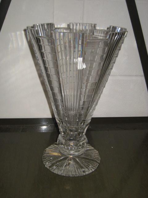 Appraisal: An Art Deco cut glass Vase in H