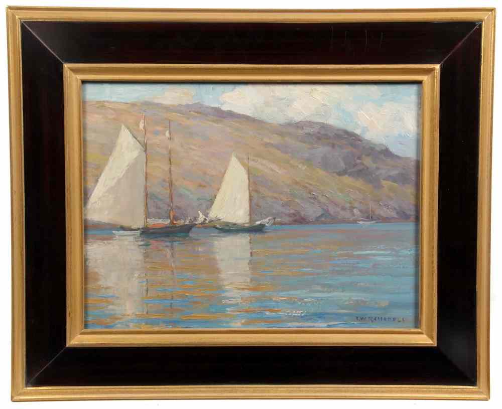 Appraisal: OOP - 'Sailboats Manan' by Frederick Winthrop Ramsdell MI CT