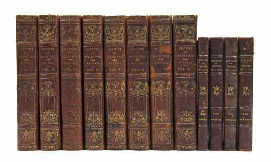 Appraisal: ART HISTORY Two sets of works bound in leather Histoire