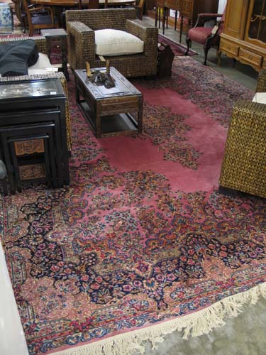 Appraisal: KARASTAN AMERICAN ORIENTAL CARPET Kerman design central floral medallion on