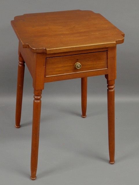 Appraisal: Pennsylvania walnut Sheraton stand early th c with a single