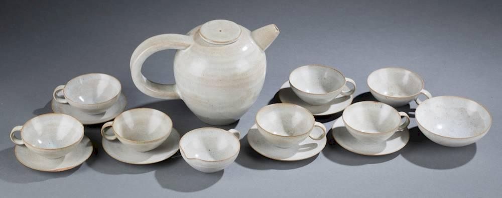 Appraisal: Gertrud Otto Natzler tea service A Gertrud Otto Natzler tea