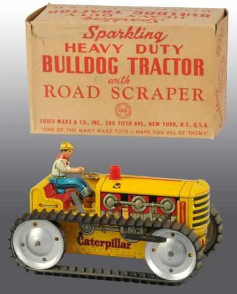 Appraisal: Tin Marx Bulldog Tractor Wind-Up Toy Description American Working Original