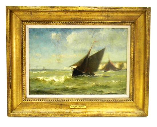 Appraisal: William Edward Norton American - oil on canvas marine scene