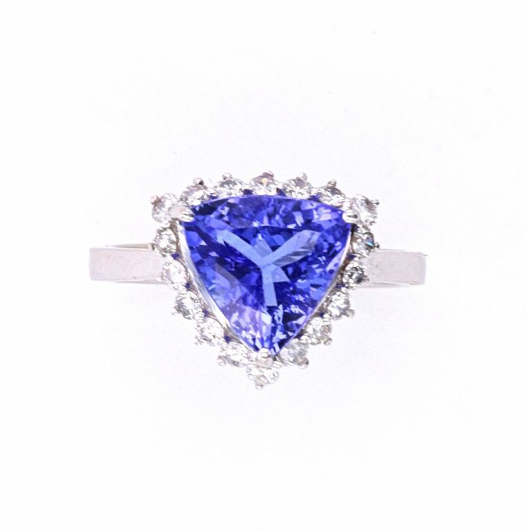 Appraisal: Beautiful Tanzanite Diamond K Ring w Papers Featured in this