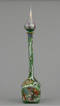 Appraisal: Bohemian Czech Glass Vase circa Early th Century Wonderful hand