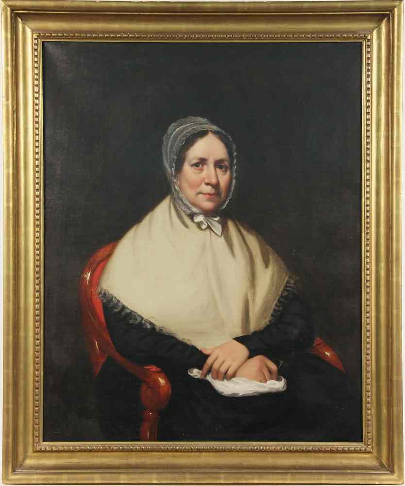 Appraisal: OOC - Portrait of Elizabeth Kolyer Harper attributed to Samuel