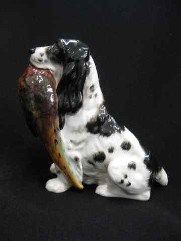 Appraisal: Royal Doulton Figurine of Retrieverwith pheasant HN '' excellent